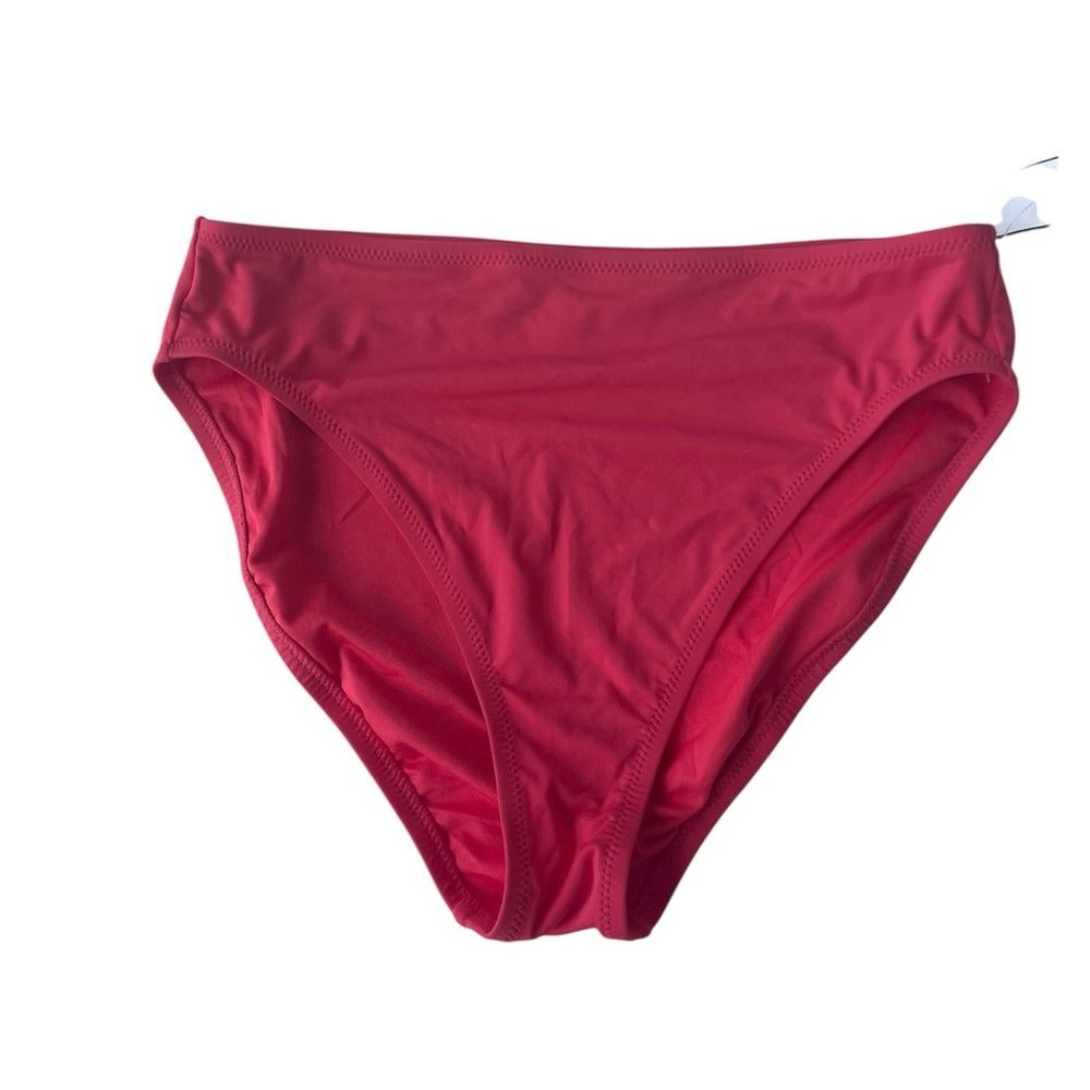 GAP Red Orange Bikini Bottom High Rise Ladies Size Large
